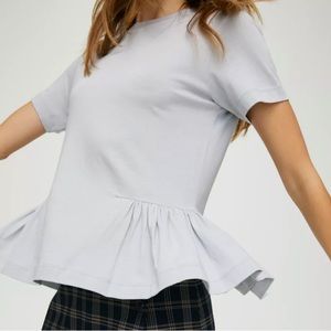 Aritzia Sunday Best Minerva T-Shirt In White Size L